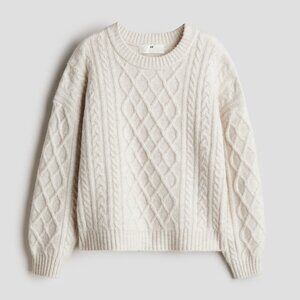H&M Cable Knit Oversized Sweater